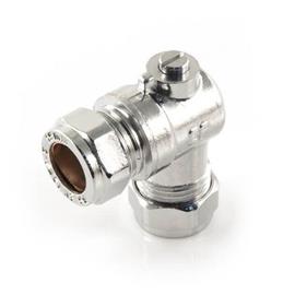 15mm CP angled isolation valve