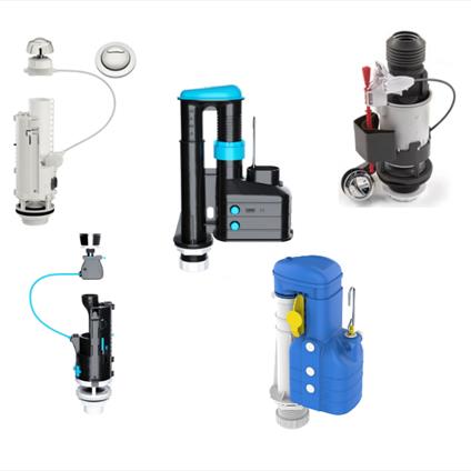 Toilet flush valves & syphons